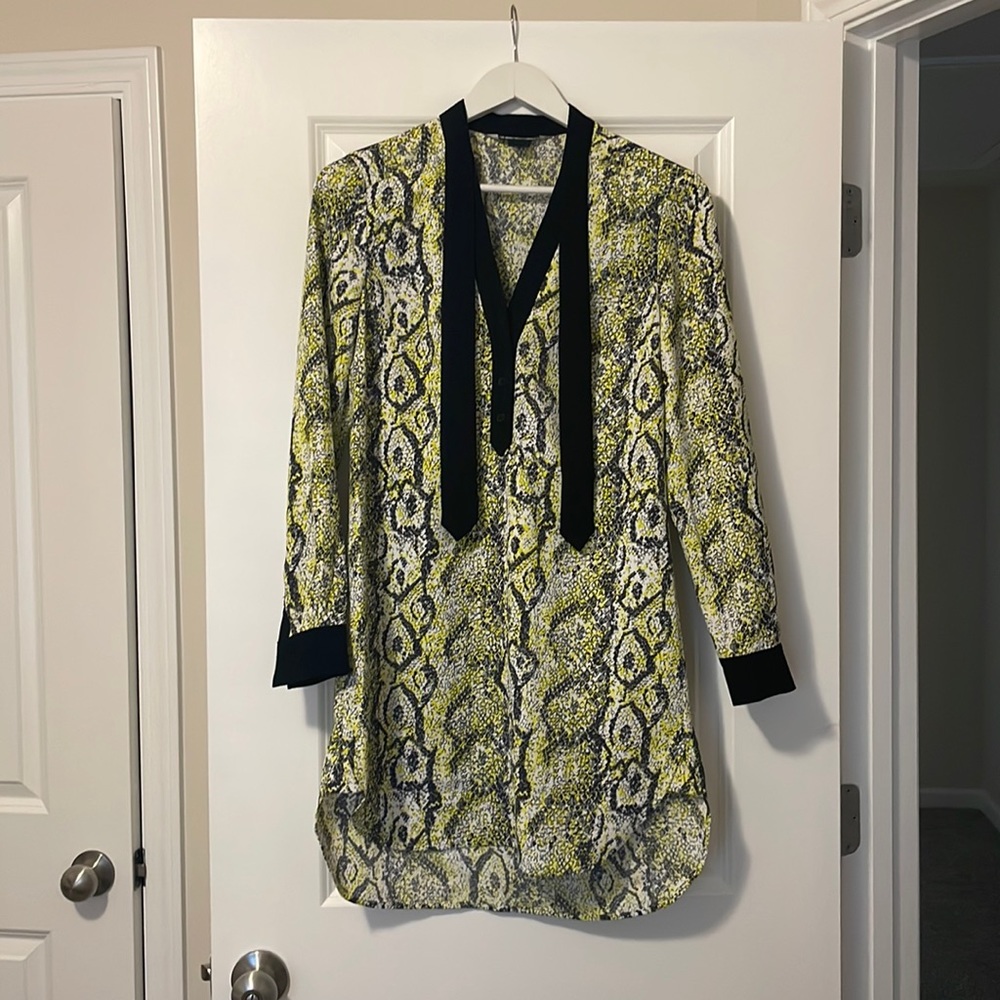 French connection snake skin shift dress